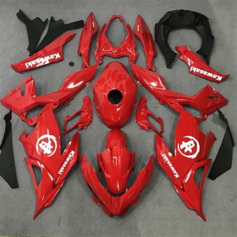 Kawasaki Ninja 400 Red Motorcycle fairings(2017-2023)