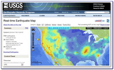 Real Time Earthquake Map Canada | prosecution2012