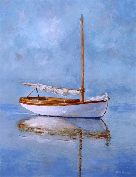 bote, pintura en acrilico | Boat painting, Sailboat art, Boat art