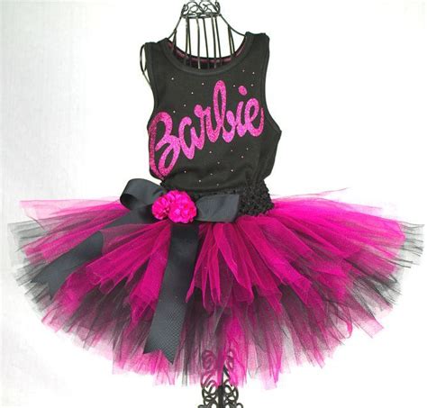 Barbie Tutu / Barbie Birthday Party Barbie Toddler Girls Birthday Outfit / Barbie Logo Shirt ...