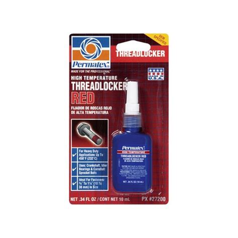 Permatex® 27200 - 6Ml Threadlocker Red Hi Temp