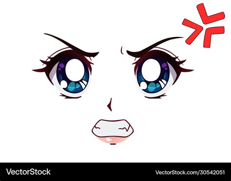 Angry Anime Face Drawing