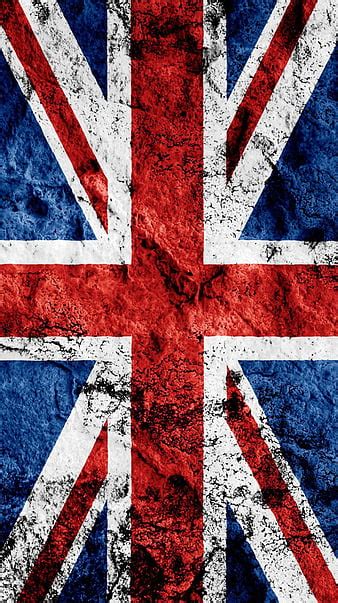 United Kingdom metal flag, grunge art, European countries, Union Jack ...