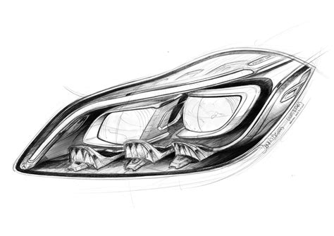 Mercedes_benz Cls light | Car design, Industrial design sketch, Car design sketch