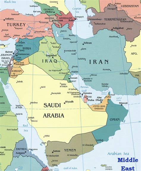 harta orientul mijlociu middle east map | Middle east map, Middle east, Map