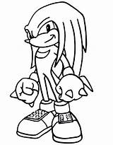 Knuckles Coloring Pages Free Printable PDF sketch template