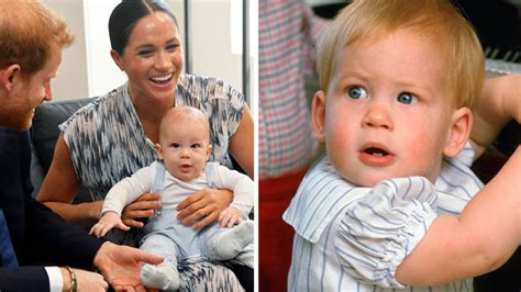 Baby Archie is the spitting image of Prince Harry as he meets ...