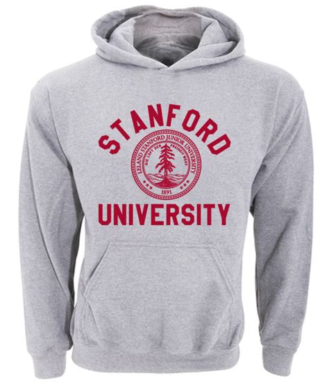 Stanford University Logo Grey Hoodie - Basic tees shop