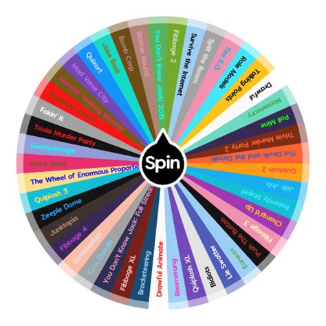 Jackbox Party Pack Games (1-9) | Spin The Wheel App