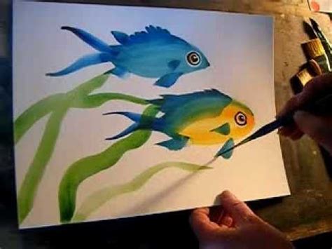 Paint Fish | Fish painting, Tropical fish art, Art lessons