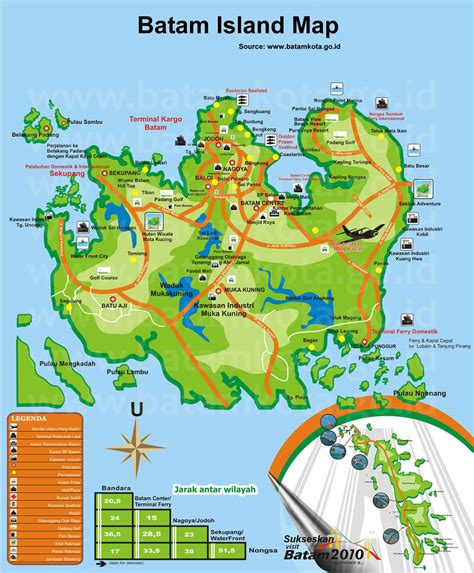 Batam Map - Indonesia