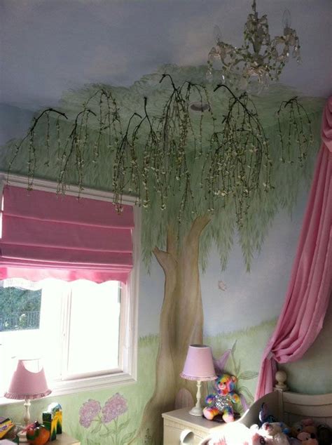 enchanted tree wall mural | Wall Murals by Colette: Hand-Painted Tree Wall Art - Tree Wall ...