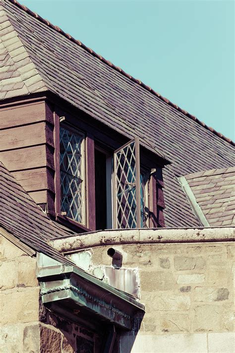 Architectural Details of Tudor Style Roof with Windows Photograph by ...