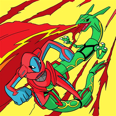 Rayquaza VS Deoxys by ajg1998 on DeviantArt