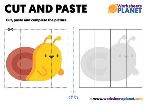 Cut and Paste Printable Worksheets for Kids | Ready to Print