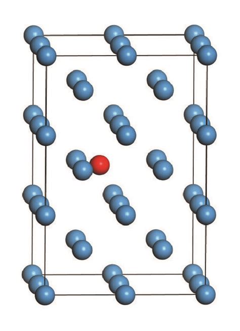 The crystal structure of BCC W. The blue balls stand for the tungsten... | Download Scientific ...