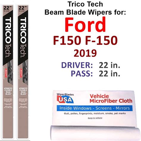 2019 Ford F150 F-150 Beam Blade Wipers (Set of 2) - Walmart.com