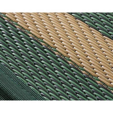 Outdoor Patio Deck RV Mat Reversible Rug 9 x 18 ft Foldable Green Brown Lodge - Area Rugs