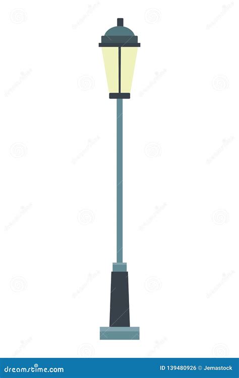 Street lamp post stock vector. Illustration of illumination - 139480926