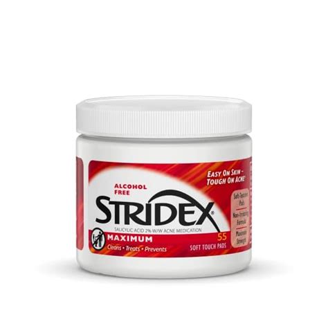 Stridex Strength Medicated Pads, Maximum, 55 Count - DawiniPharmacy