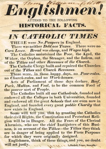 1820s Catholic Emancipation pamphlet at Whyte's Auctions | Whyte's ...