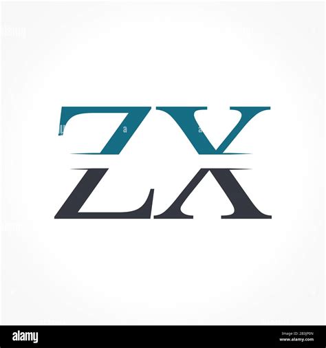 Initial ZX Logo Design Vector Template. Creative Letter ZX Business Logo Vector Illustration ...