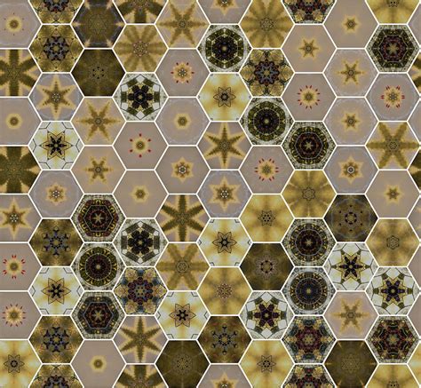 Hexagon Pattern for Apparels Digital Art by Tin Tran - Fine Art America