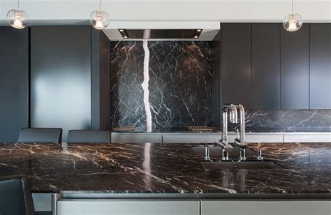 The Most Popular Black Quartz Countertop Home Design Ideas | Granite Selection