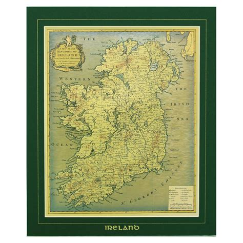 Olde Map of the Kingdom of Ireland Print | Totally Irish Gifts