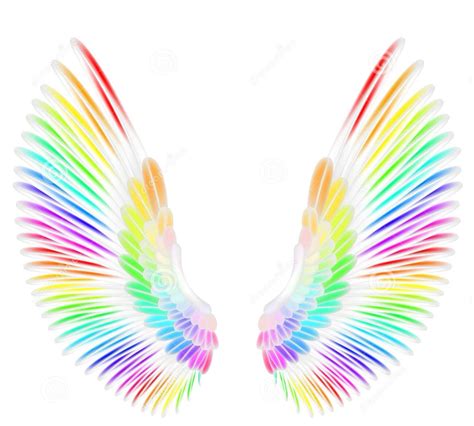 Rainbow Wings Angel Wings Drawing, Angel Wings Art, Angel Wings ...