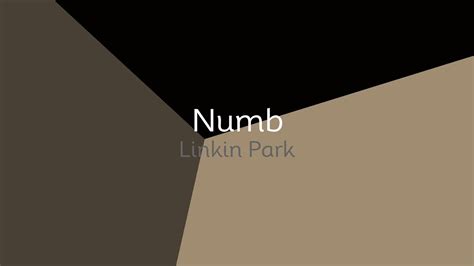 Linkin Park - Numb (lyrics) - YouTube