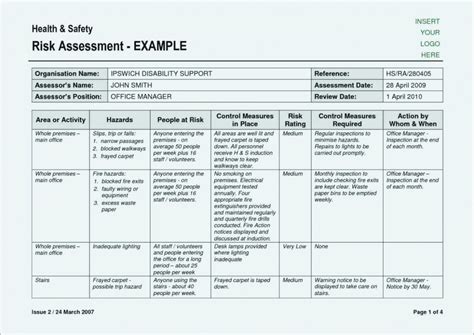 Army Risk Assessment Form New Dd 10 Deliberate Risk — db-excel.com