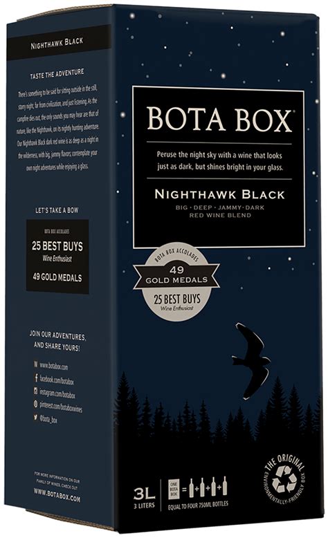 BOTA BOX NIGHTHAWK BLACK RICH RED - Water Street Wines & Spirits