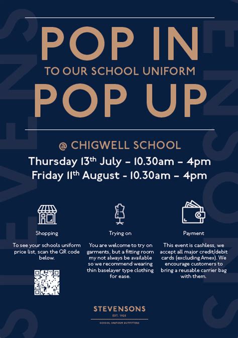 Chigwell School on Twitter: "📢 - Please note that our uniform supplier ...