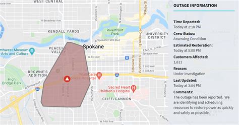 Avista power outage affects around 1,600 customers | Spokane News | khq.com