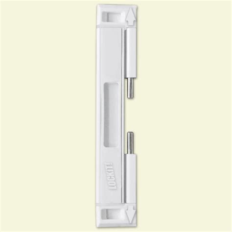 LOCKiT! White Double Bolt Sliding Door Lock-200100200 - The Home Depot