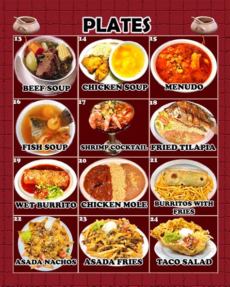 SANCHEZ MENU ~ Sanchez Mexican Food