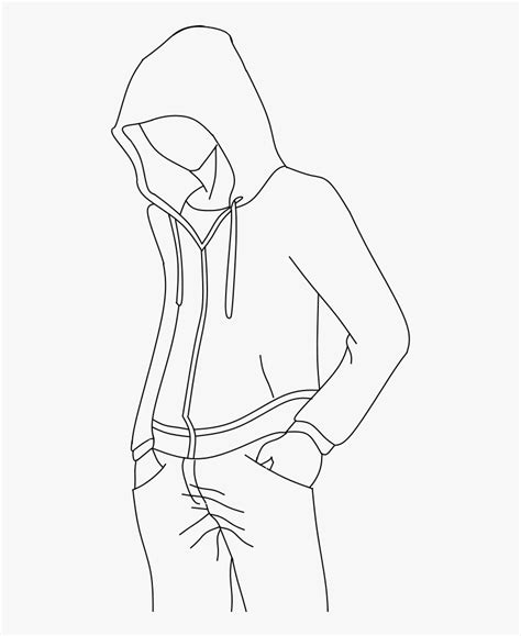 Male Base Anime Hoodie Coloring Pages