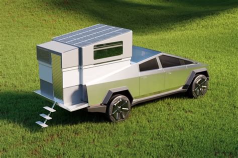 This solar-powered trailer pops-up to embrace multi-purpose living in your Cybertruck! | LaptrinhX