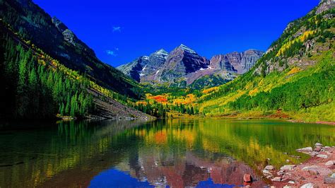 1284x2778px | free download | HD wallpaper: mount, 5k, 4k, 8k, Maroon Bells, river, colorado ...