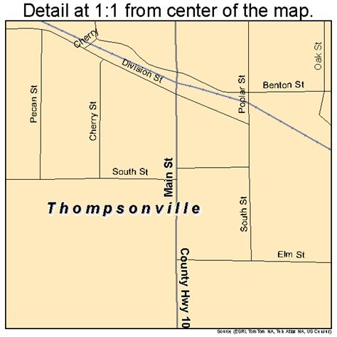 Thompsonville Illinois Street Map 1775159