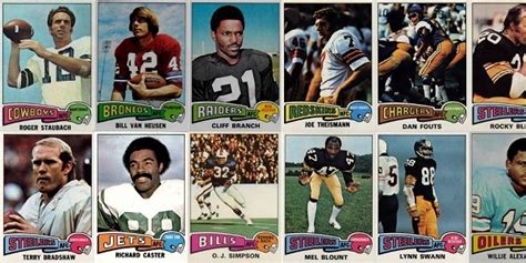 1975 Topps Football Cards – 12 Most Valuable – Wax Pack Gods