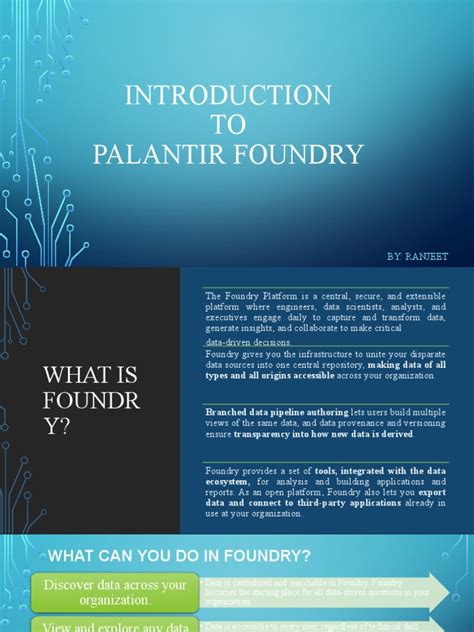 Palantir Foundry Introduction | PDF