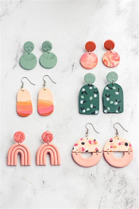 How to Make Polymer Clay Earrings - Sarah Maker