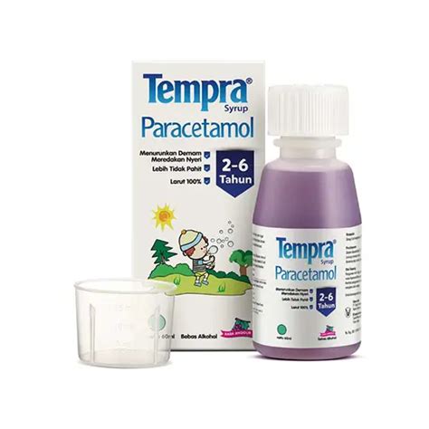 TEMPRA SIRUP 60 ML - Kegunaan, Efek Samping, Dosis dan Aturan Pakai ...