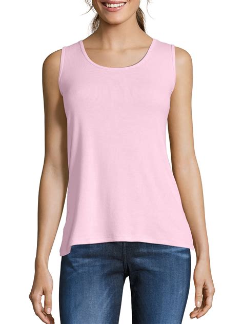 Hanes - Hanes Women's Mini-Ribbed Cotton Tank Top - Walmart.com - Walmart.com