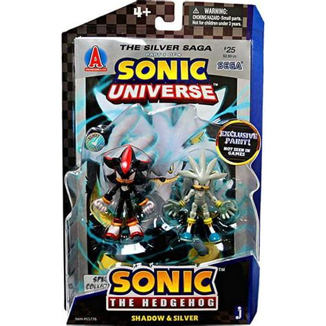 Sonic The Hedgehog Comic Book Shadow & Silver Action Figure 2-Pack ...