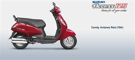 Suzuki Access 125 available colours