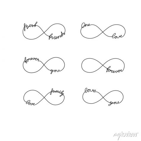 Infinity Symbol Family Tattoo