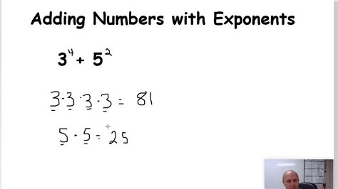 Adding Numbers with Exponents - YouTube